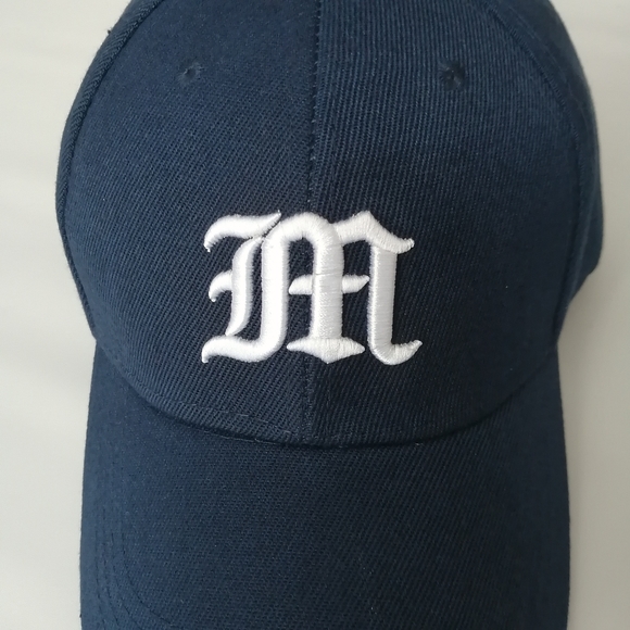 M Letter Navy Hat NWOT - Picture 2 of 6